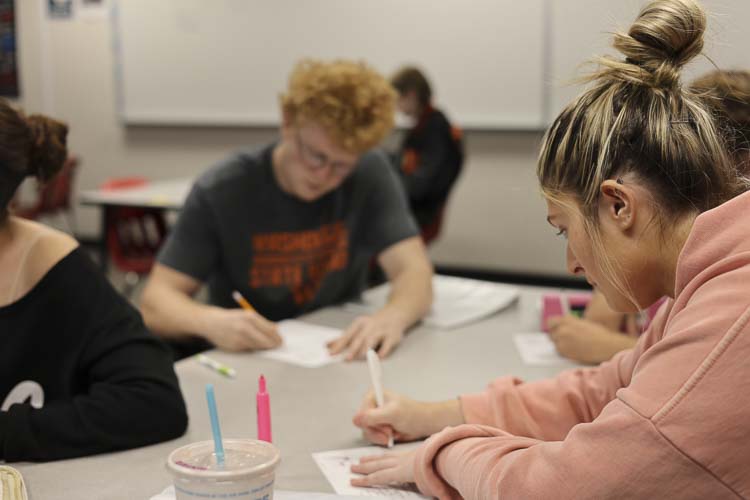 Washougal High School students learn college-level math in Advanced Placement Calculus. Advanced courses like AP Calculus are supported by the local EP&O Levy. Photo courtesy Washougal School District