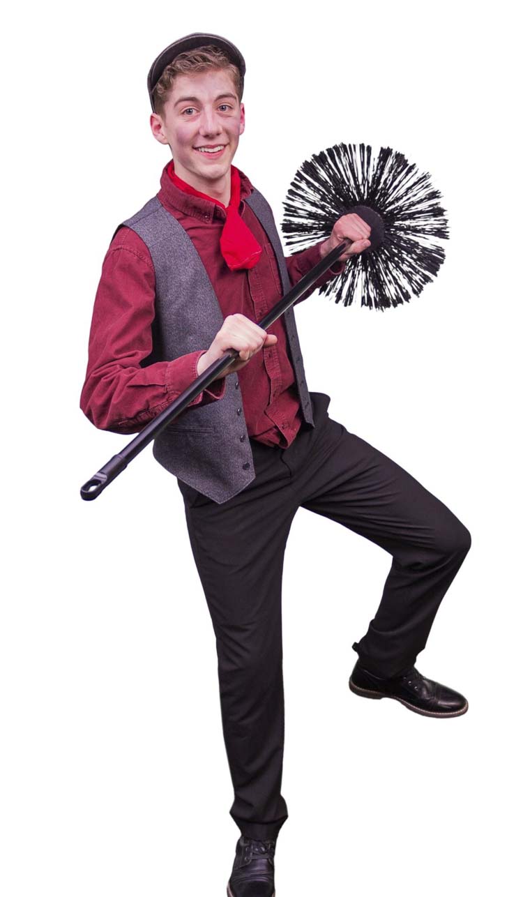Tyson Miller as Bert in Journey Theater’s production of Mary Poppins. Photo courtesy Journey Theater
