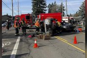 VFD responds to vehicle rollover with entrapment on Burton Road