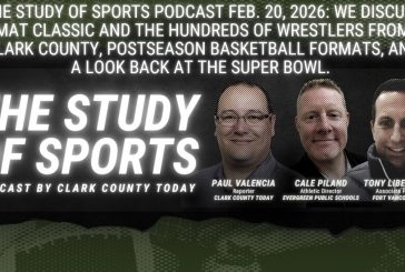 The Study of Sports Podcast Feb. 20, 2026: We discuss Mat Classic and the hundreds of wrestlers from Clark County, postseason basketball formats, and a look back at the Super Bowl