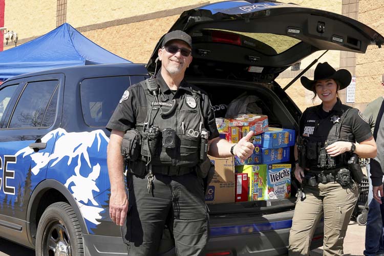 School Resource Officers Phil Anderson (BGPD) and Chelsea Quiggle (CCSO). Photo courtesy city of Battle Ground