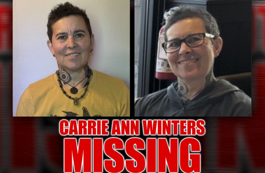 Vancouver Police are searching for 62-year-old Carrie Ann Winters, who was last known to be near Frenchman’s Bar in west Vancouver. She has distinctive tattoos.