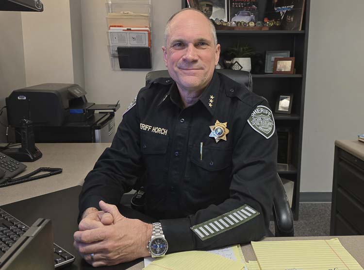 Clark County Sheriff John Horch is concerned about the new sheriff’s law signed by the governor this week, giving a state commission the authority to remove a sheriff through a decertification process. Photo by Paul Valencia
