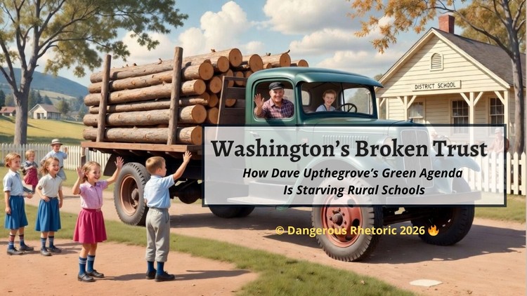 Dave Upthegrove's 80,000-acre forest ban is forcing rural school districts into state financial control and massive teacher layoffs.