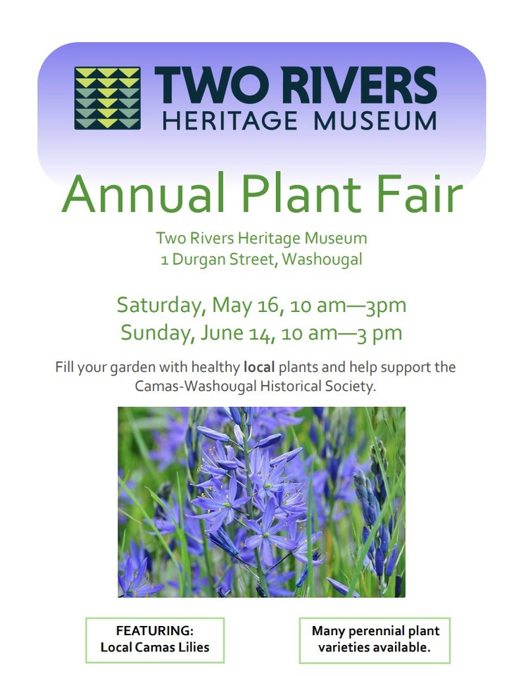 Volunteers harvest plants from Thor Larsen's historic Carriage House property for the May 16-June 14 fundraiser.