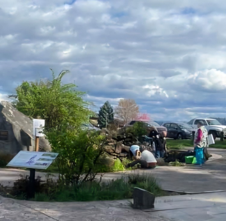 Parkers Landing beautification work. 