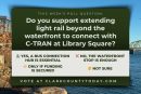POLL: Do you support extending light rail beyond the waterfront to connect with C-TRAN at Library Square?