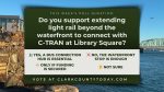 Readers can weigh in on Anne McEnerny-Ogle's proposal to extend light rail beyond the waterfront to Library Square for improved C-TRAN connections.