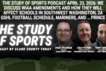 The Study of Sports Podcast April 23, 2026: We discuss WIAA amendments and how they will affect schools in Southwest Washington, 2A GSHL football schedule, Mariners, and … Prince?