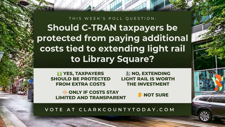 C-TRAN's board asked IBR to extend light rail to Library Square but voted down taxpayer cost protections.