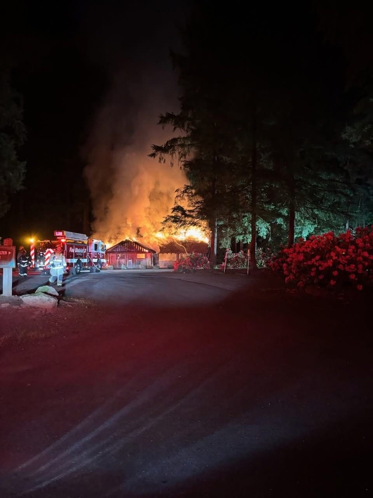 The Grand Shelter at Lewisville Regional Park was destroyed in a suspicious early-morning fire; the park remains closed.
