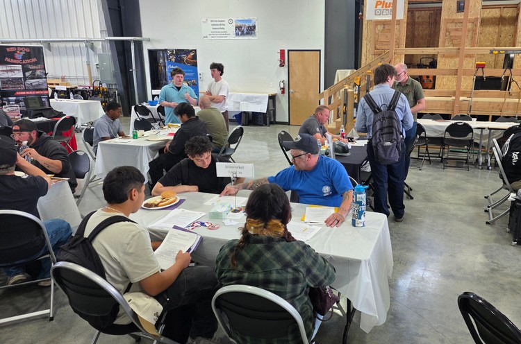 More than 40 top Clark County students interviewed with 20+ welding and fabrication businesses at Hudson's Bay High School.