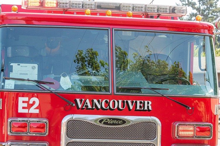 25 firefighters battled a residential blaze at 315 W. Fourth Plain Blvd., displacing three residents with no injuries reported.