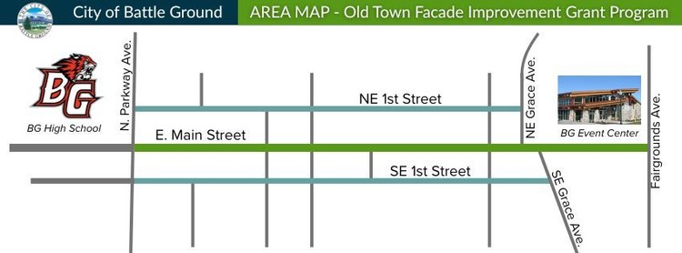 Map courtesy city of Battle Ground