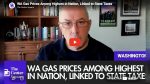 Washington's 55.4-cent gas excise tax plus CCA costs push per-gallon state burden past $1.17, with automatic annual increases ahead.