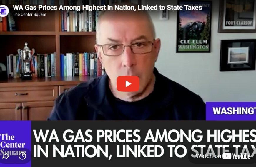 Washington's 55.4-cent gas excise tax plus CCA costs push per-gallon state burden past $1.17, with automatic annual increases ahead.