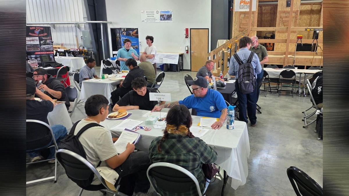 More than 40 top Clark County students interviewed with 20+ welding and fabrication businesses at Hudson's Bay High School.