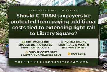 POLL: Should C-TRAN taxpayers be protected from paying additional costs tied to extending light rail to Library Square?