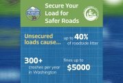 County Public Works reminds residents to secure loads before hauling, to reduce dangerous roadside debris and litter