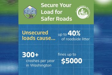 County Public Works reminds residents to secure loads before hauling, to reduce dangerous roadside debris and litter