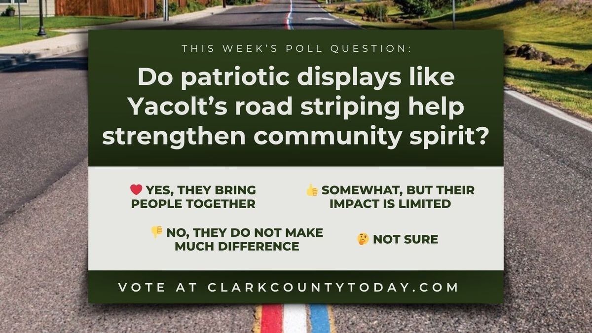 A Yacolt road striping project tied to America's 250th anniversary is dividing opinion in Clark County.