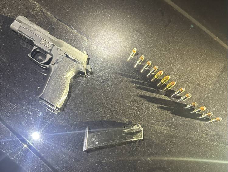 Recovered firearm.