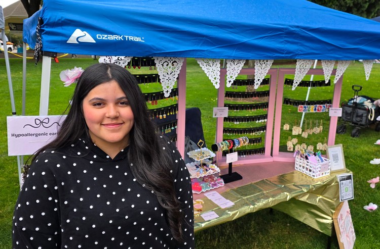 Maiya Mendoza got to the Junior Market early this year, to ensure she had the time to set up her booth exactly how she wanted it for the event.