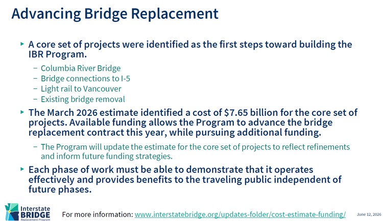 Phase 1 of the construction project will involve building a new bridge with connections to SR-14, creating a path for future light rail, and removing the two old bridges.