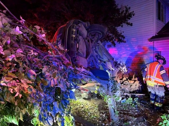 A single occupant was ejected during a rollover near SE 20th Street, triggering a natural gas leak controlled by Vancouver Fire.