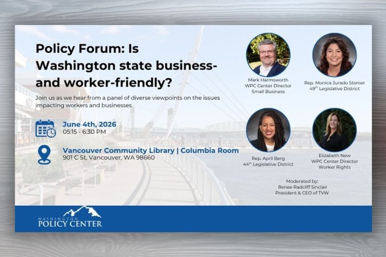 Washington Policy Center to host Vancouver event Thursday