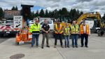 A worker was struck and thrown 20 feet by a distracted driver in a Clark County work zone last summer.