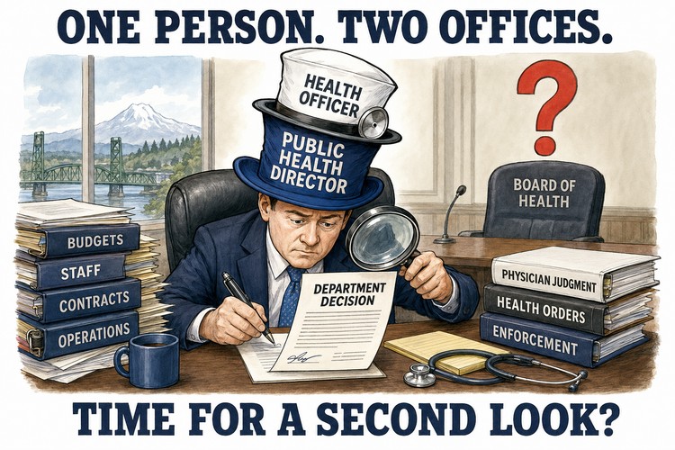 Peter Bracchi argues Clark County should evaluate whether to separate its combined public health director and health officer roles before filling them.