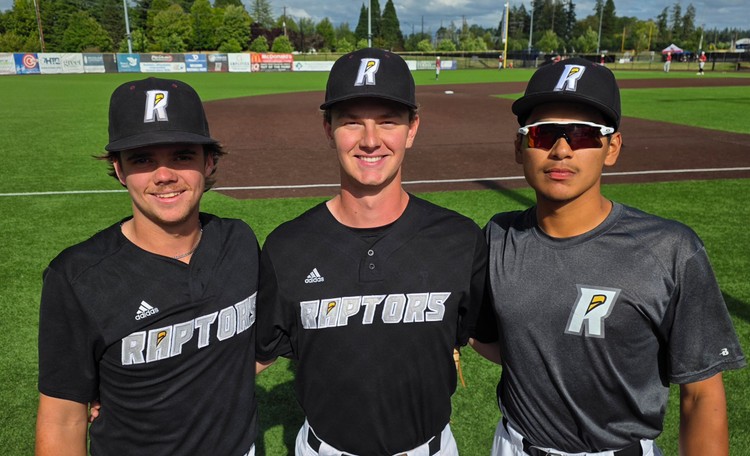 Jackson Weber, Justin Brown, and Joseph Jasso of the Ridgefield Raptors said the coaches and host families set the tone for the summer. This year, the Raptors chemistry was great from the start