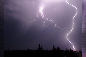 Lightning strikes Clark County in sunrise spectacle