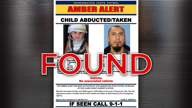 Seven-month-old Marcello Martinez was recovered after a third party notified his mother that father Raul Martinez had turned over the child.
