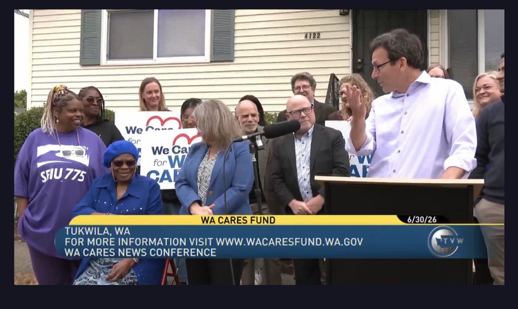 Gov. Ferguson showcased a caregiving arrangement at the WA Cares launch that the program had not paid for a single day of.