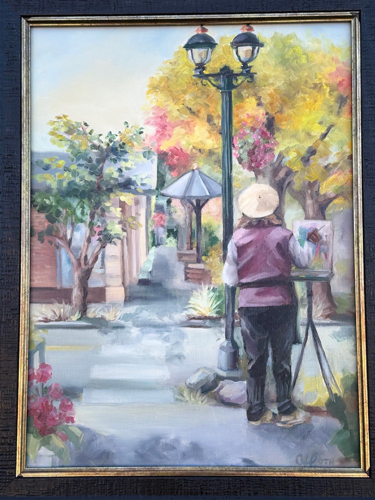 Plein Air painting by Ashley Hoth, participant in the 2024 Camas Plein Air Event.