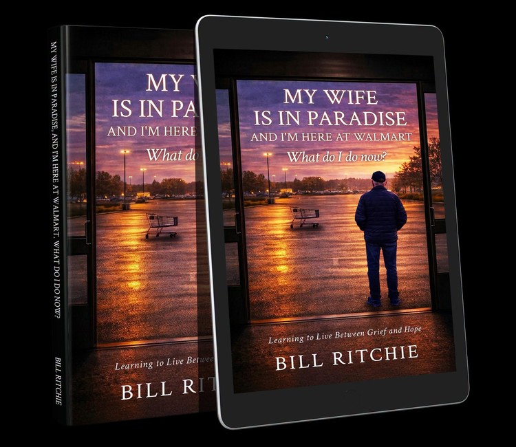 Bill Ritchie, founding pastor of Crossroads Community Church, published a 156-page book on grief after caring for his wife Betty for four and a half years before her death.